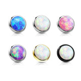 Opal Bezel Set Disc tops