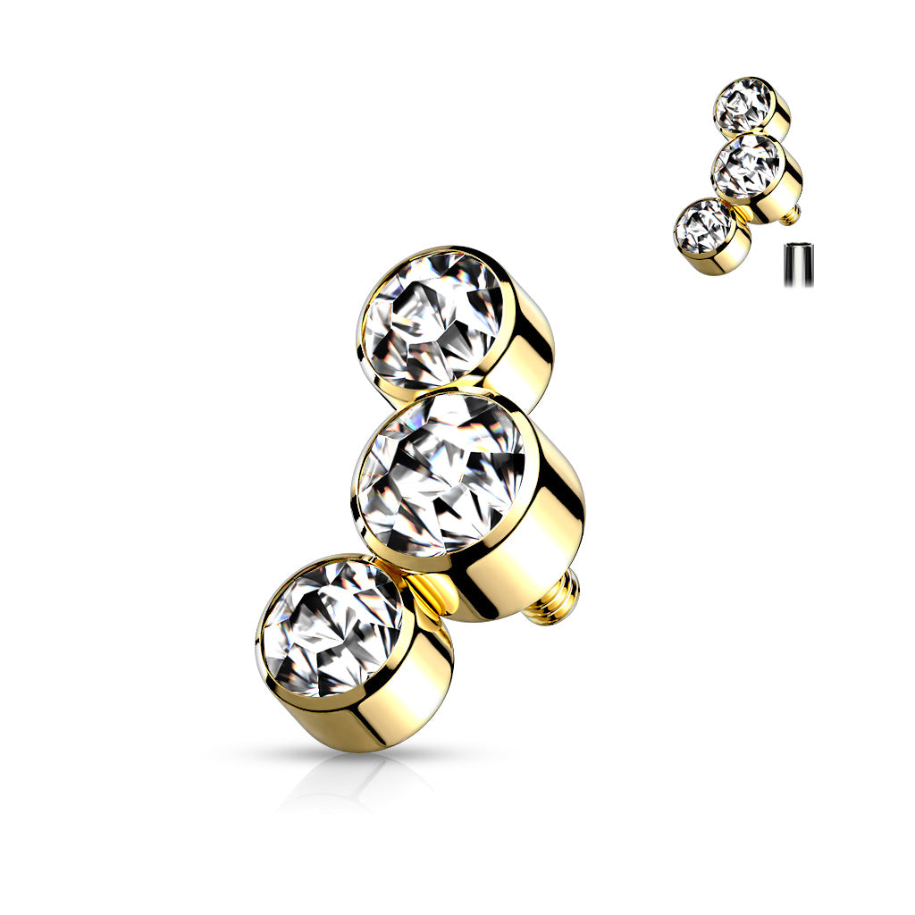 Triple Round Jewel Bezel