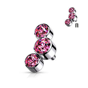 Triple Round Jewel Bezel