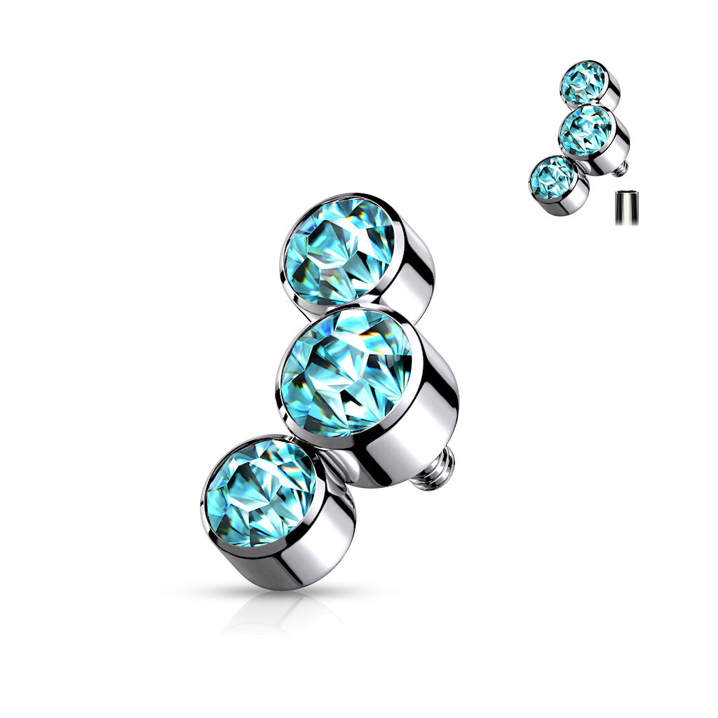 Triple Round Jewel Bezel