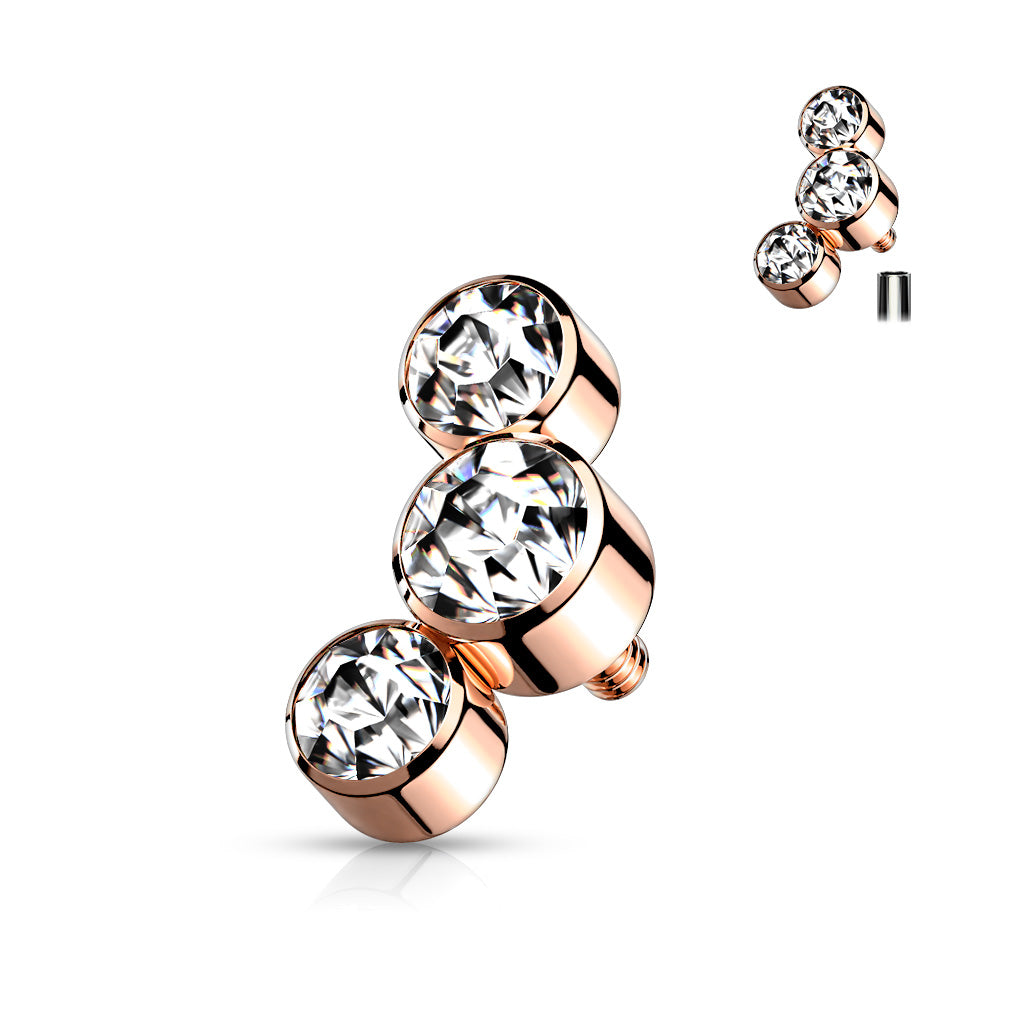 Triple Round Jewel Bezel