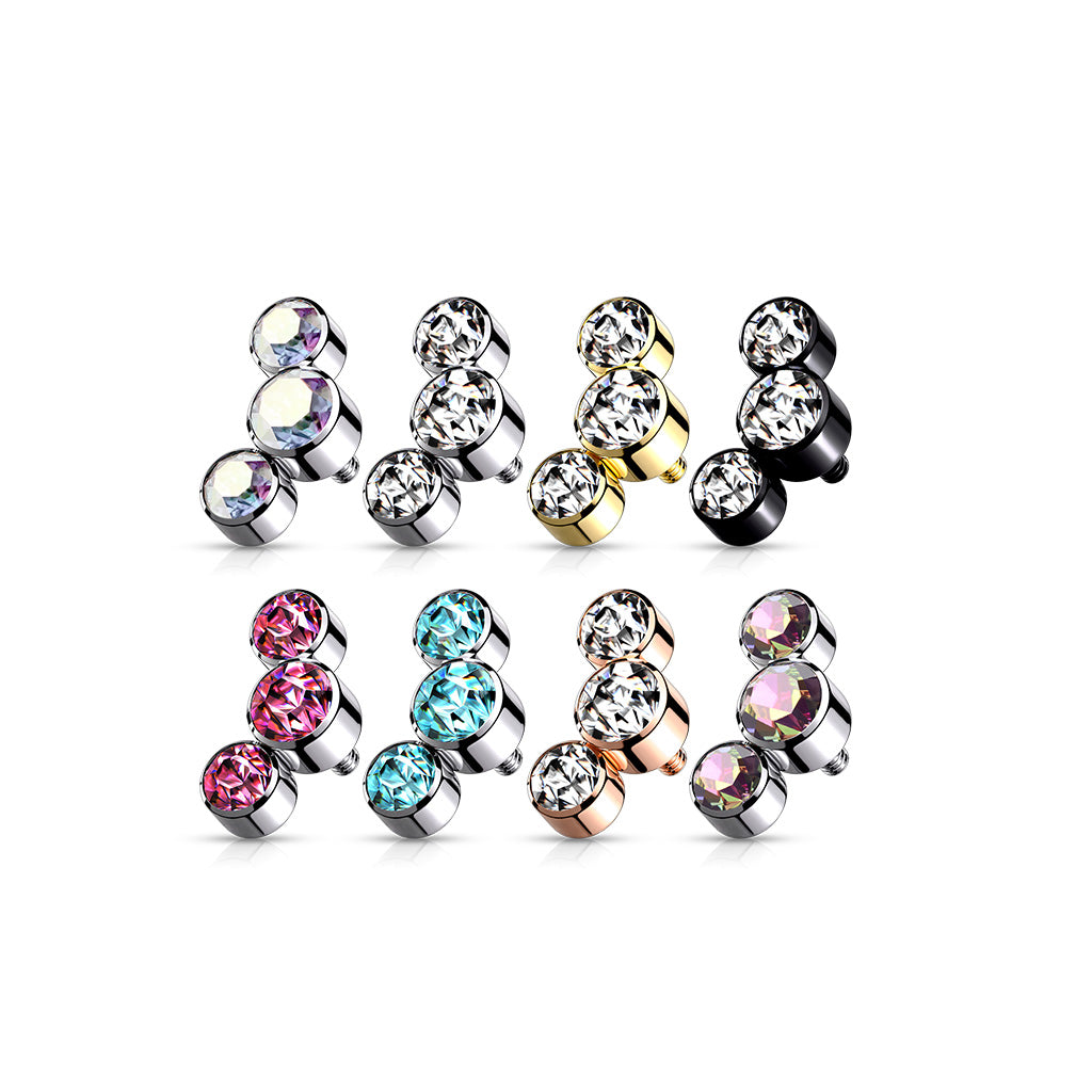 Triple Round Jewel Bezel