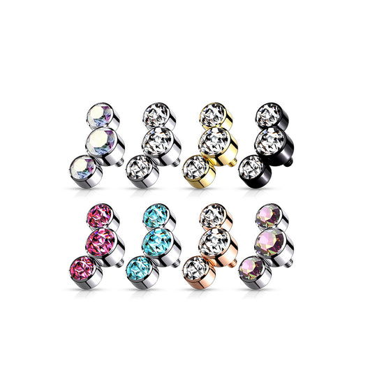 Triple Round Jewel Bezel