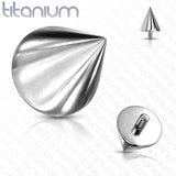Implant Grade Titanium Internally Threaded Spike Top Parts