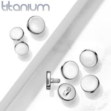 Implant Grade Titanium Internally Threaded Flat Round Top Parts