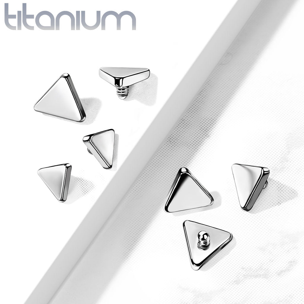 Implant Grade Titanium Internally Threaded Flat Triangle