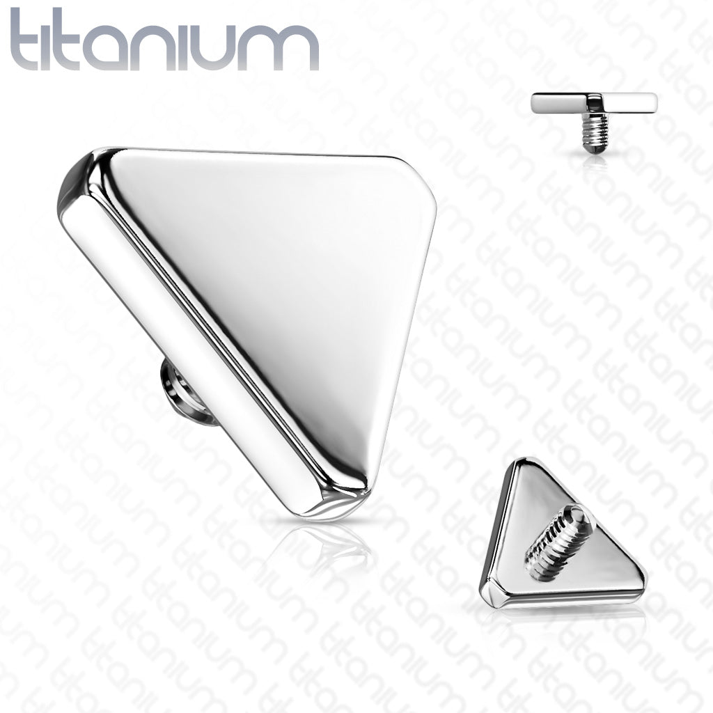 Implant Grade Titanium Internally Threaded Flat Triangle