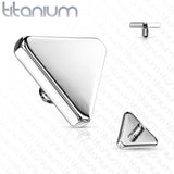 Implant Grade Titanium Internally Threaded Flat Triangle