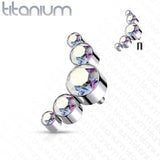 5 Round Swarovski Crystal Bezel Set top