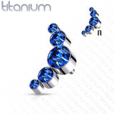 5 Round Swarovski Crystal Bezel Set top