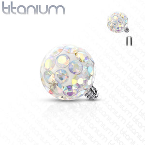 Epoxy Covered Crystal Paved Balls