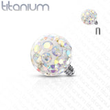 Epoxy Covered Crystal Paved Balls