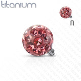 Epoxy Covered Crystal Paved Balls