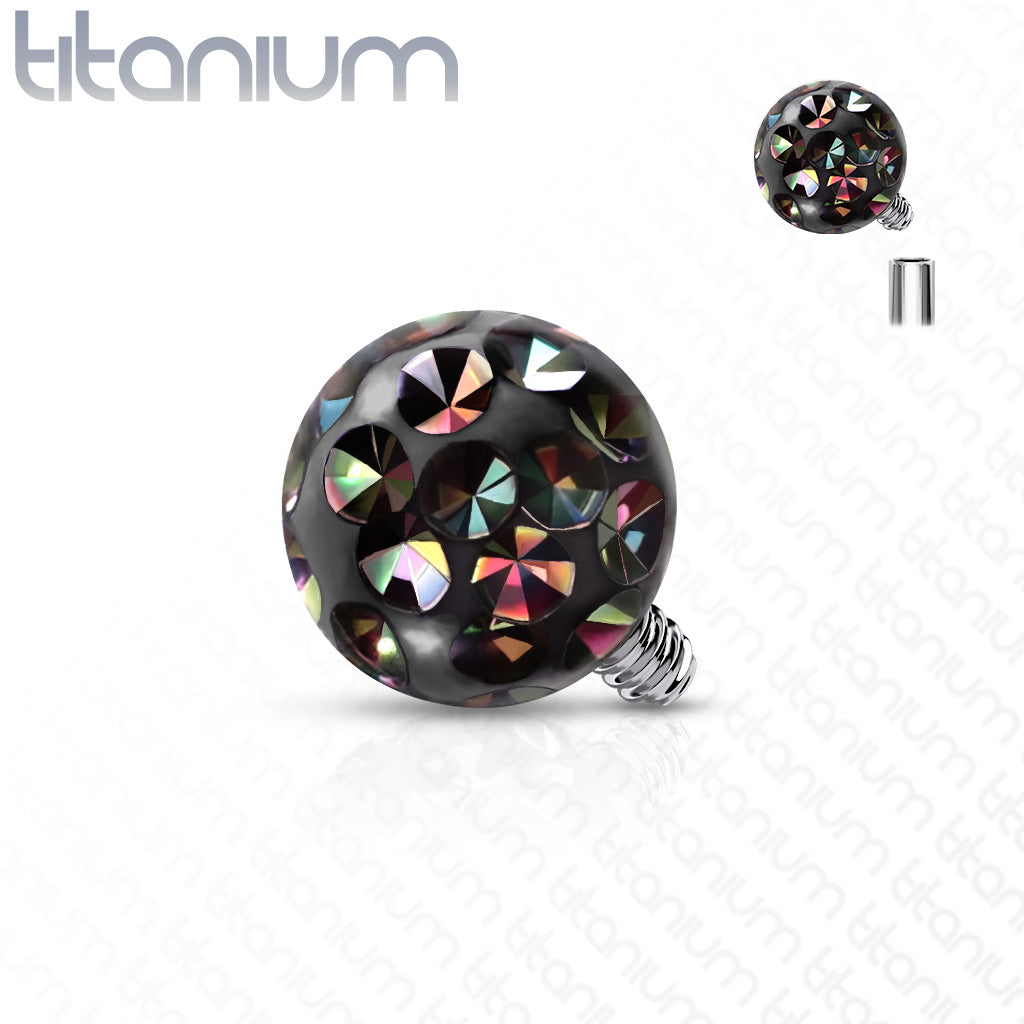 Epoxy Covered Crystal Paved Balls