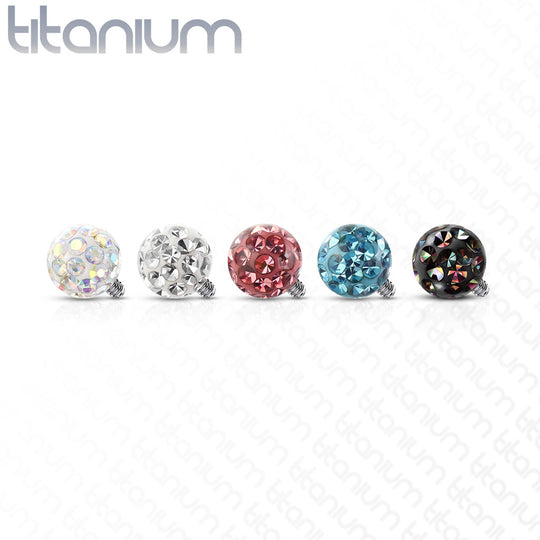 Epoxy Covered Crystal Paved Balls