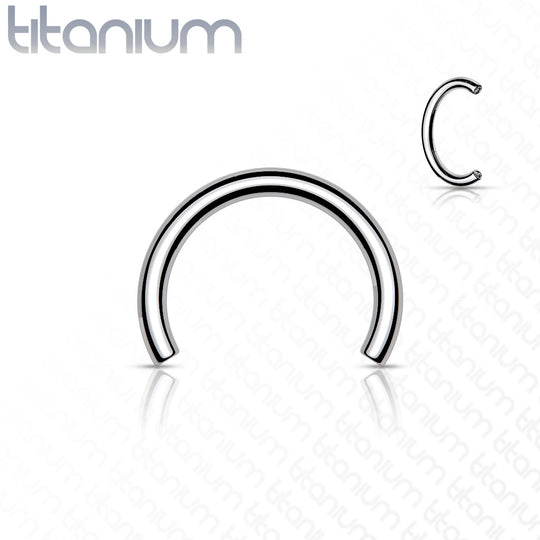 Threadless Push In Horshoe Circular Barbell