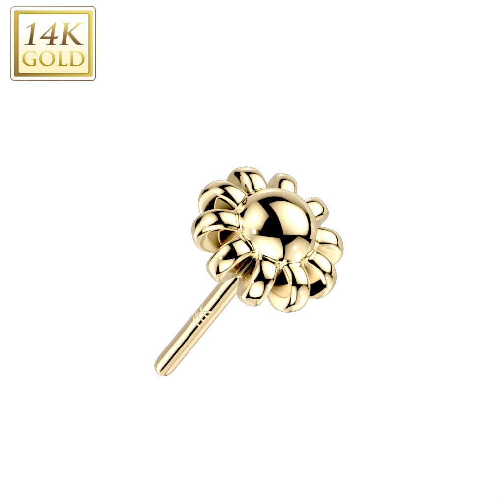 14K Gold Flower top