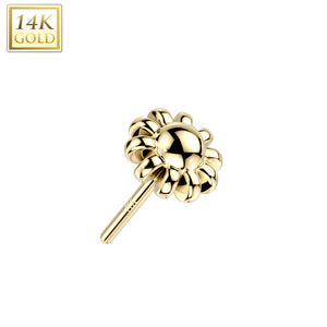 14K Gold Flower top