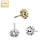 14K Gold Flower top