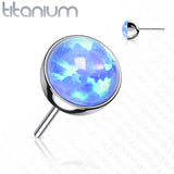 Implant Grade Titanium Top Opal Bezel Set Ball