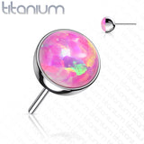Implant Grade Titanium Top Opal Bezel Set Ball