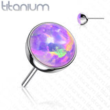 Implant Grade Titanium Top Opal Bezel Set Ball