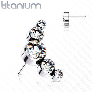 5 Round Swarovski Crystal Bezel
