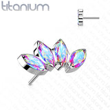 4 Marquise Crystal Fan Top