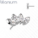 4 Marquise Crystal Fan Top