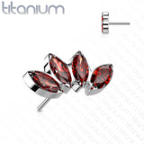 4 Marquise Crystal Fan Top