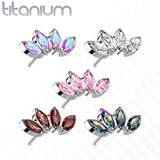 4 Marquise Crystal Fan Top