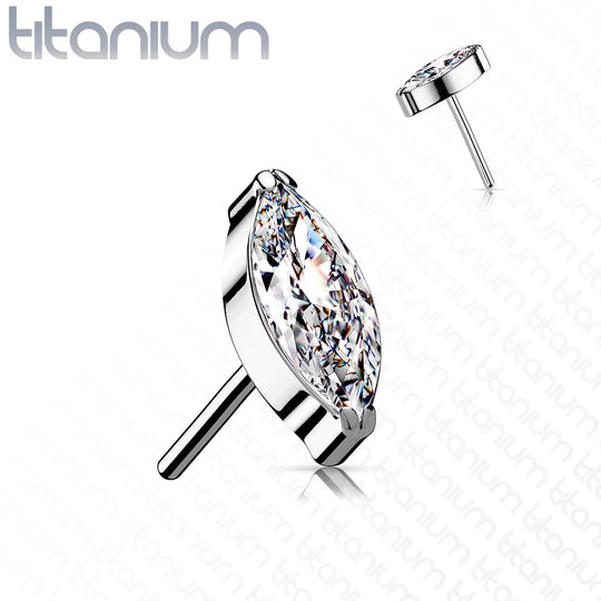 Threadless Marquise CZ Top