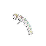 Descending 7 CZ Curve Prong Set