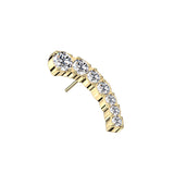 Descending 7 CZ Curve Prong Set