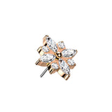 Diamond CZ Flower Top