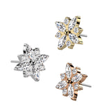 Diamond CZ Flower Top