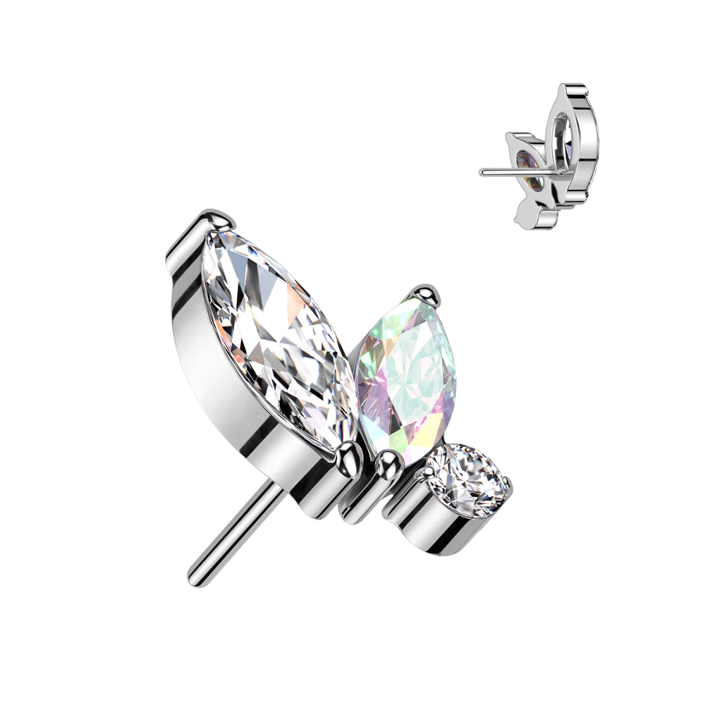Double Marquise and Round CZ Top