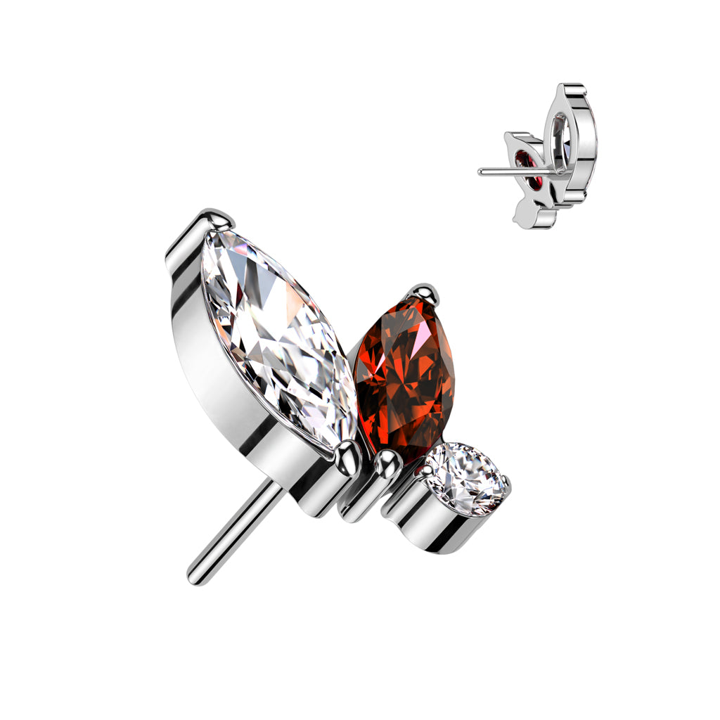 Double Marquise and Round CZ Top