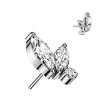 Double Marquise and Round CZ Top