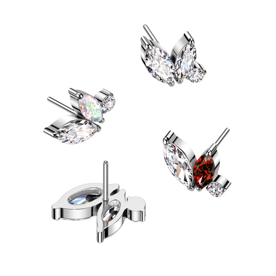 Double Marquise and Round CZ Top