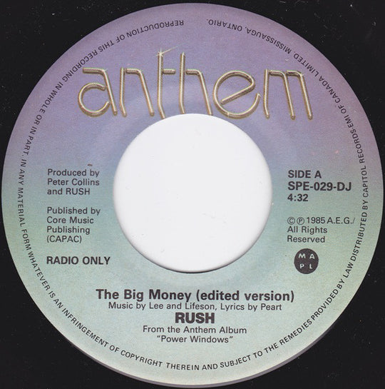 Rush - The Big Money