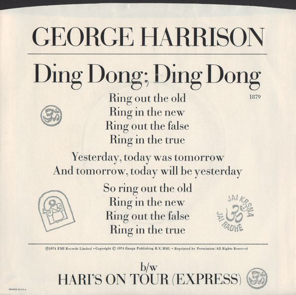 George Harrison - Ding Dong; Ding Dong