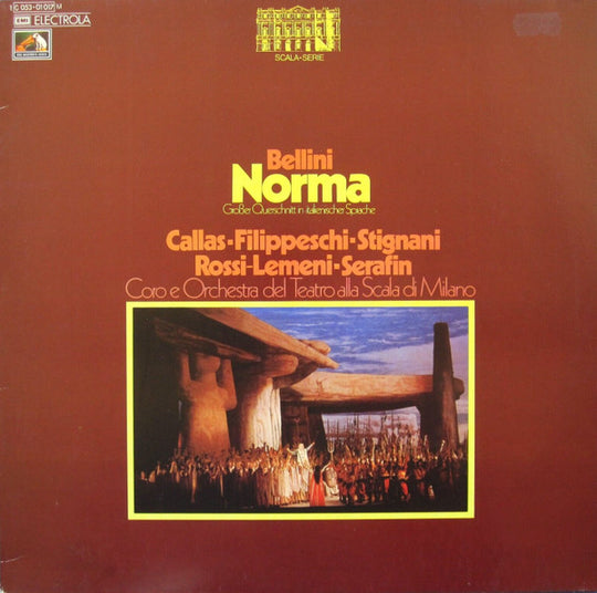 Bellini*, Callas*, Filippeschi*, Stignani*, Rossi-Lemeni*, Serafin*, Coro* E Orchestra Del Teatro Alla Scala Di Milano* – Norma - Großer Querschnitt In Italienischer Sprache