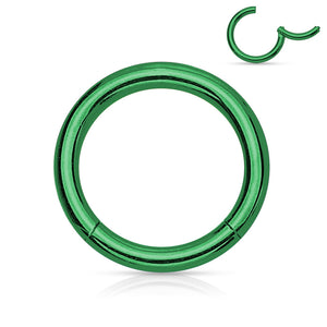 Clicker Segment Hoop Rings