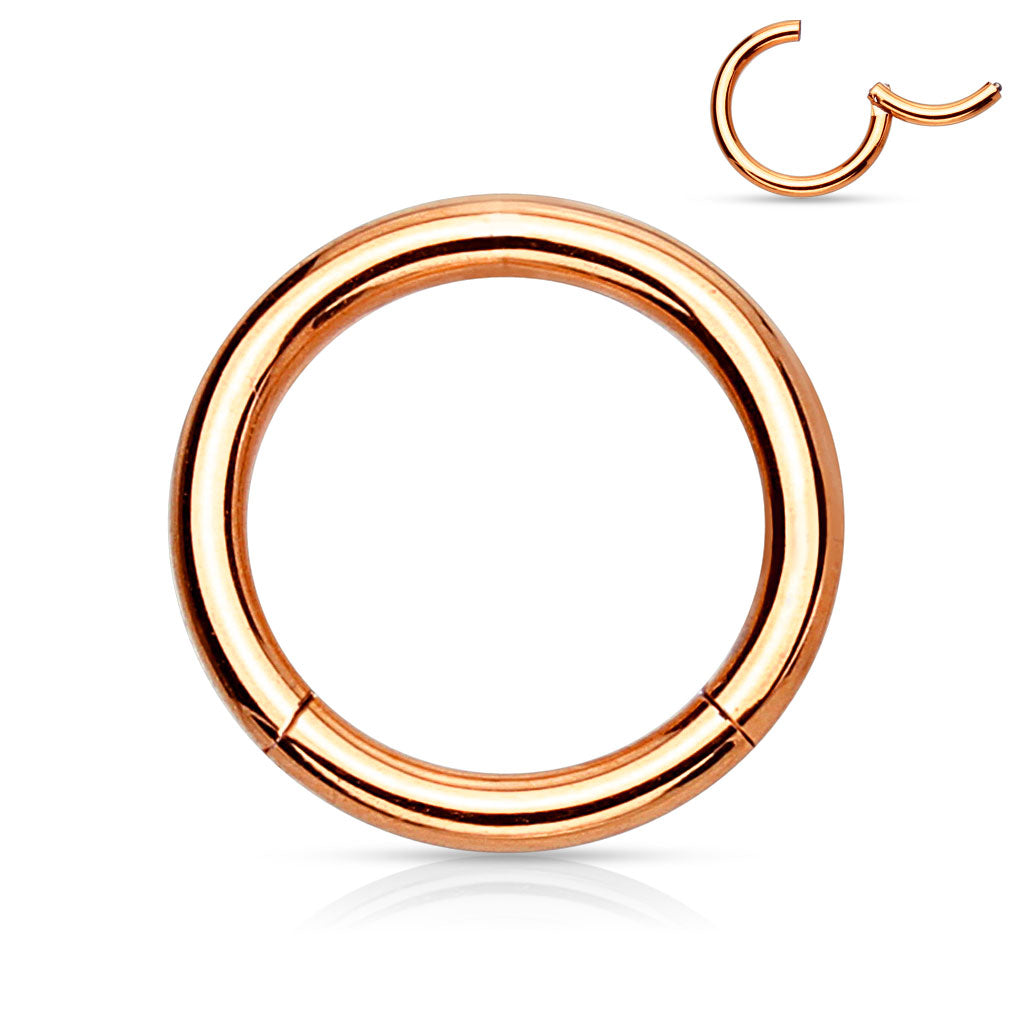 Clicker Segments Hoop Rings