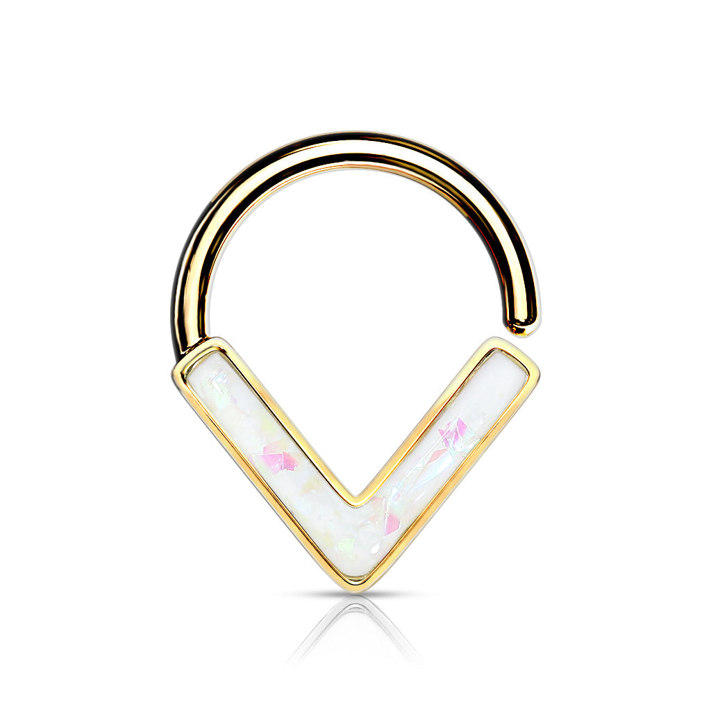 Opal Glitter Chevron Front Facing