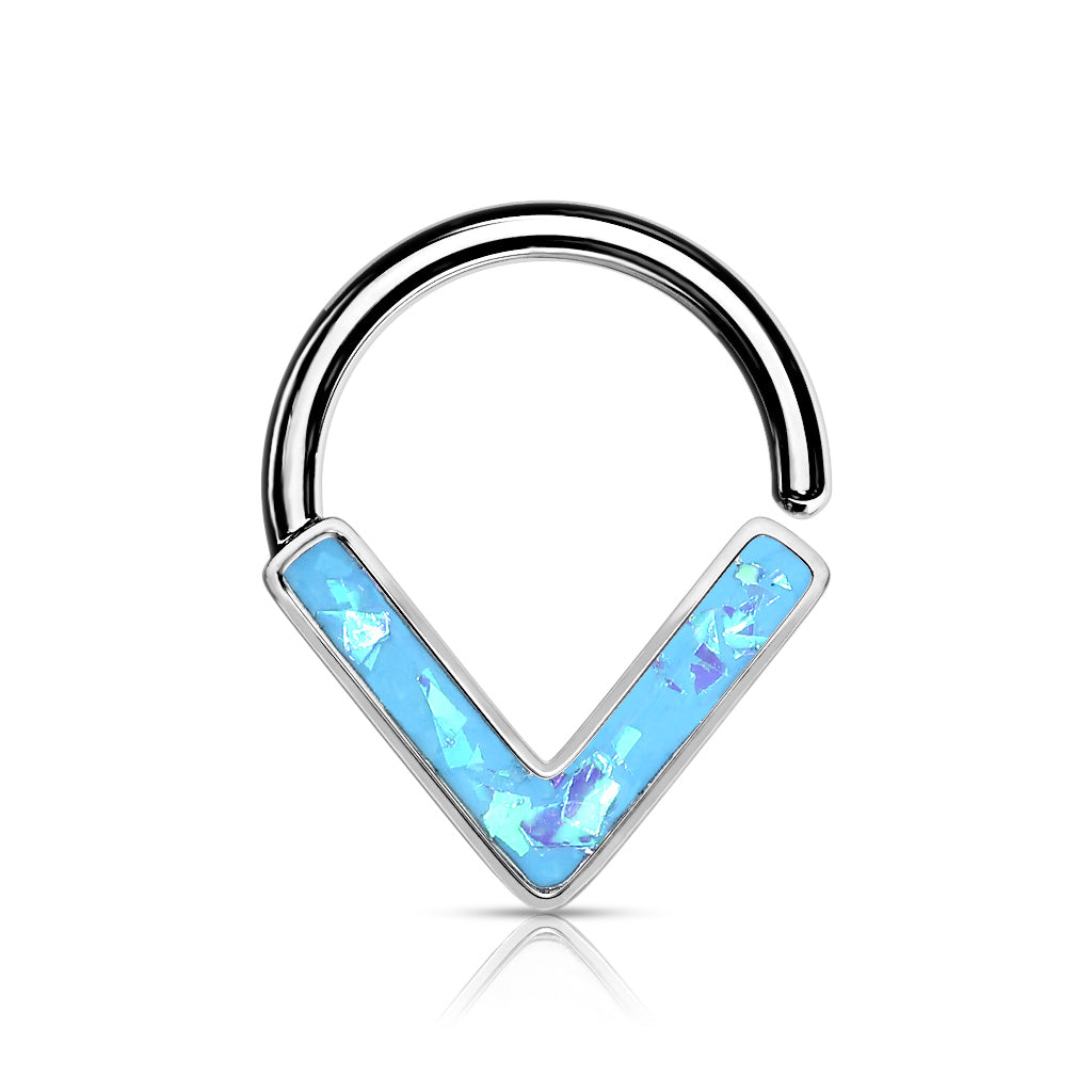 Opal Glitter Chevron Front Facing