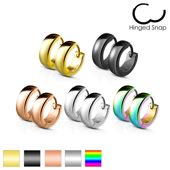 Classic Plain Dome Hoop/Huggie