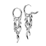 Paire de Flamme Hinged Hoop Earrings Flame