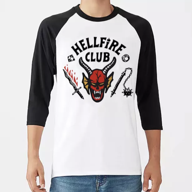 Baseball tee Hell fire Club